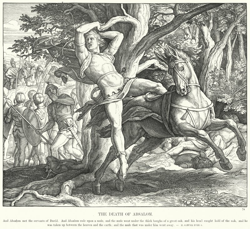 The Death of Absalom by Julius (after) Schnorr von Carolsfeld