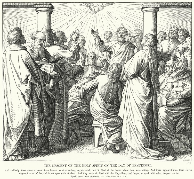 The Descent of the Holy Spirit on the Day of Pentecost by Julius (after) Schnorr von Carolsfeld
