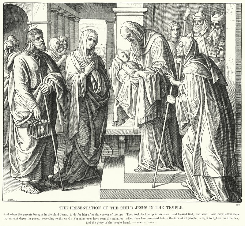 The Presentation of the Child Jesus in the Temple by Julius (after) Schnorr von Carolsfeld