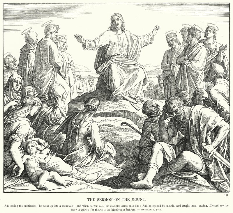 The Sermon on the Mount by Julius (after) Schnorr von Carolsfeld