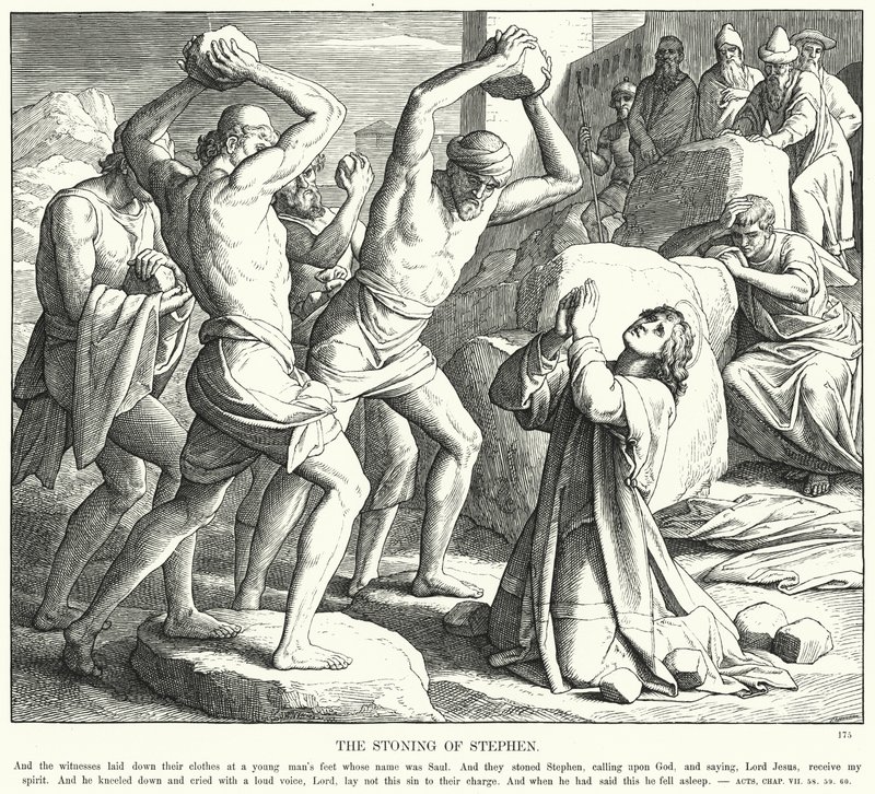 The Stoning of Stephen by Julius (after) Schnorr von Carolsfeld