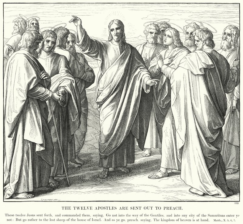 The Twelve Apostles are Sent Out to Preach by Julius (after) Schnorr von Carolsfeld