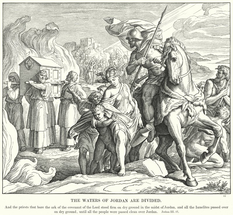 The Waters of Jordan are Divided by Julius (after) Schnorr von Carolsfeld