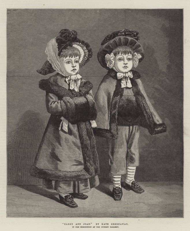 Darby and Joan, in the Exhibition at the Dudley Gallery by Kate Greenaway