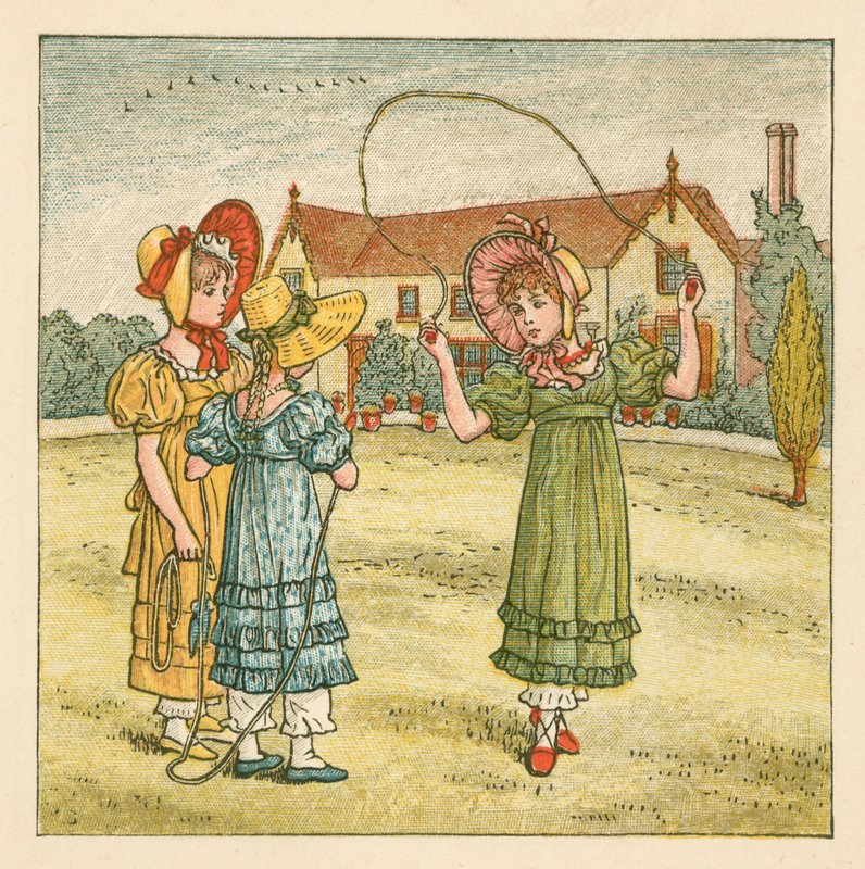 Girls Skipping by Kate Greenaway