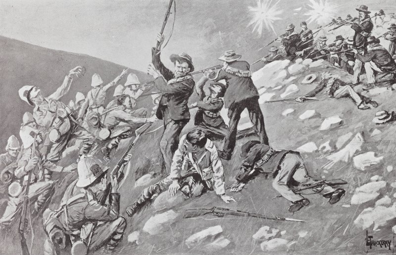 Charge of the Inniskillings, Battle of the Tugela Heights by Lance Thackeray