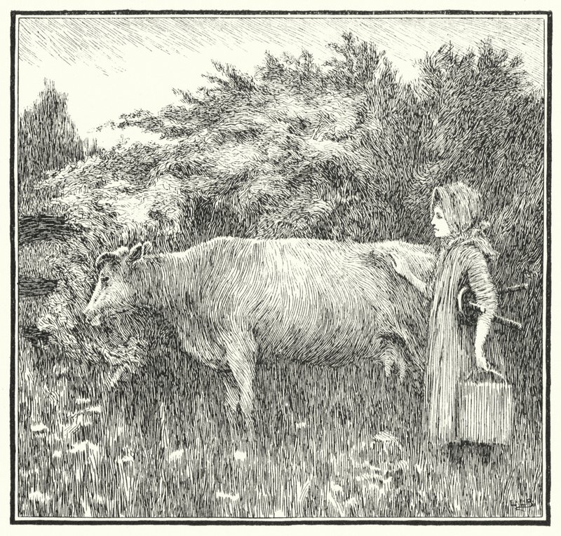 Cushy cow bonny, let down thy milk by Leonard Leslie Brooke