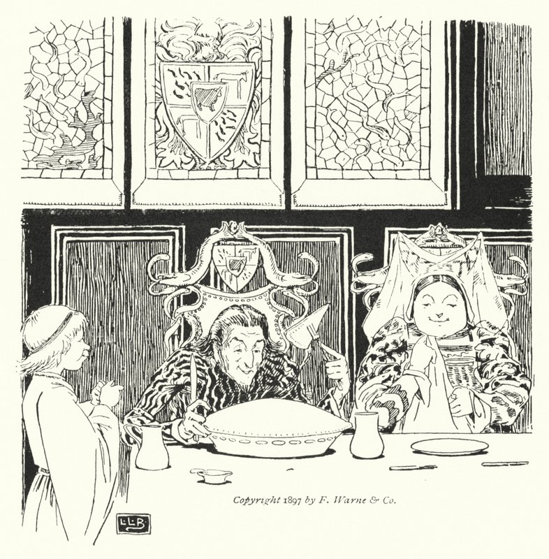 Jack Sprat could eat no fat, his wife could eat no lean by Leonard Leslie Brooke