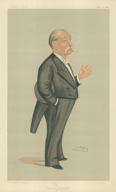 HSH Prince Demtrey Soltykoff, Prince Soltykoff, Vanity Fair Cartoon by Leslie Matthew Ward