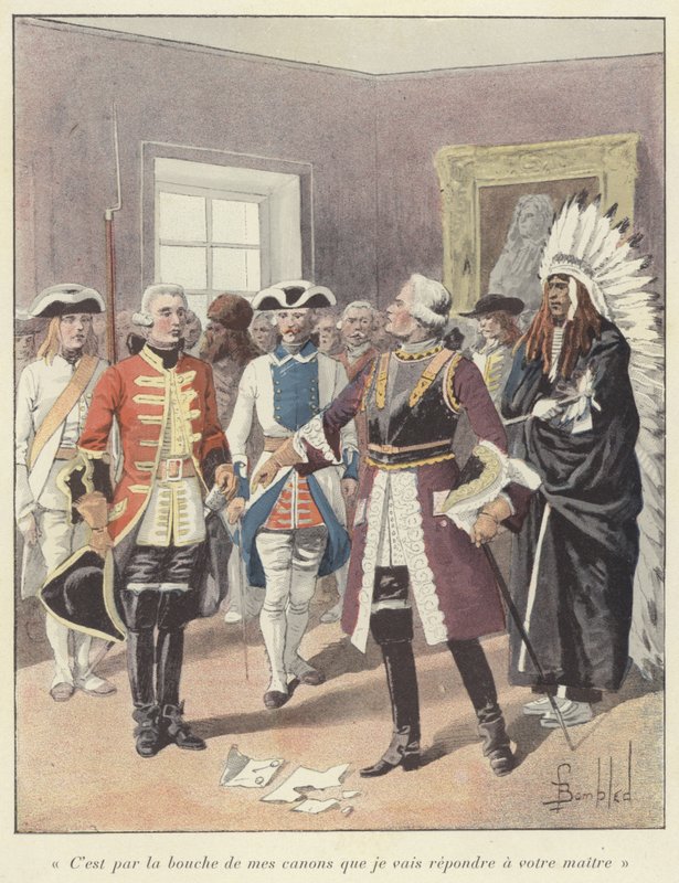 Louis de Baude de Frontenac, Governor General of New France, 1690 by Louis Charles Bombled