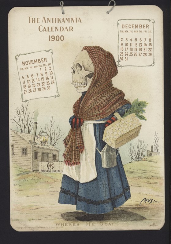 Illustration for Antikamnia Calendar by Louis Crucius or Crusuius
