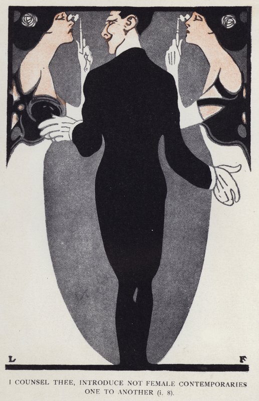 I counsel thee, introduce not female contemporaries one to another by Louis Fancher