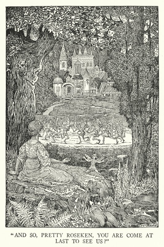 "And So, Pretty Roseken, You Are Come at Last to See Us?" by Louis John Rhead