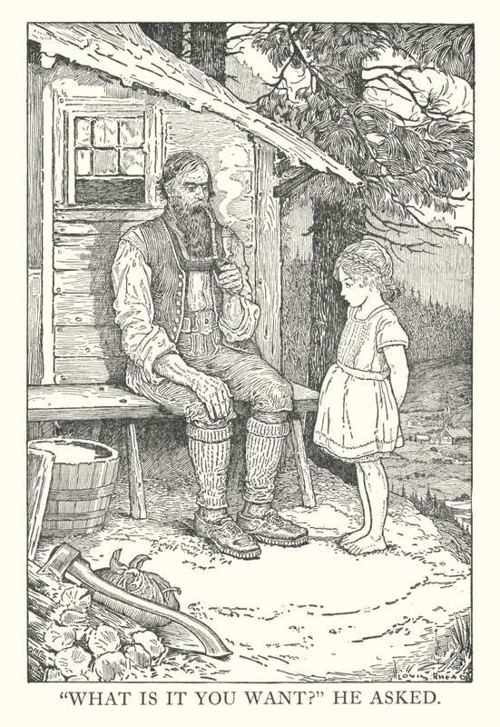Illustration for Heidi by Johanna Spyri by Louis John Rhead