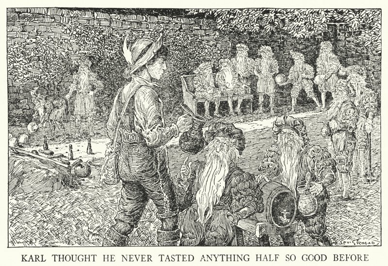 Karl Thought He Never Tasted Anything Half So Good Before (litho) by Louis John Rhead