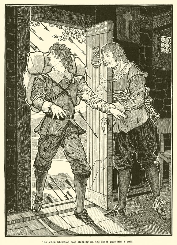 So when Christian was Stepping in, the other Gave him a Pull by Louis John Rhead