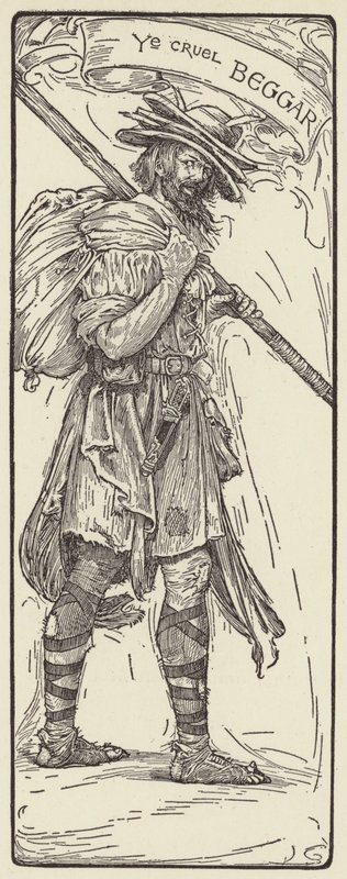 The Cruel Beggar by Louis John Rhead