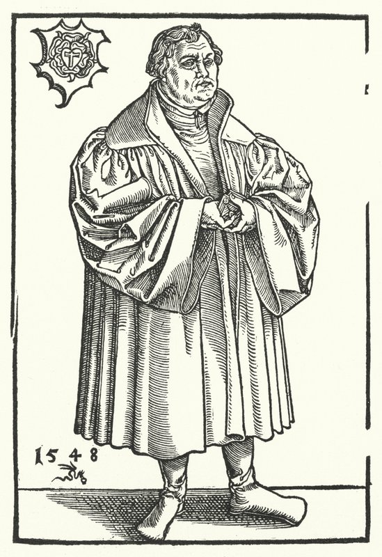 German Protestant reformer Martin Luther in later life by Lucas the Elder (after) Cranach