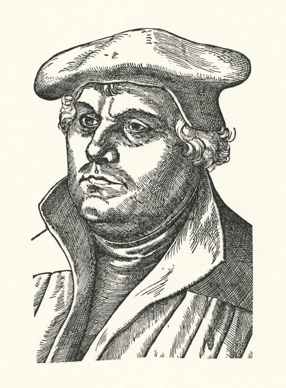 Martin Luther, German Protestant reformer by Lucas the Elder (after) Cranach