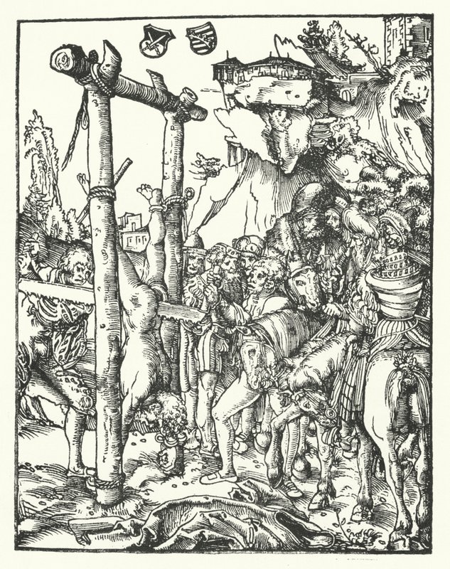 Simon, from the Martyrdom of the Twelve Apostles by Lucas the Elder Cranach