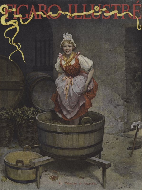 The Harvest of Jeanneton (Cover of Le Figaro Illustre, November 1895) by Lucius Rossi