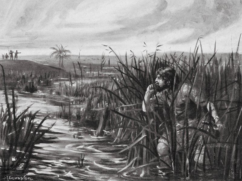 A Chaldean Spy Noting the Approach of the Assyrian Vanguard by Margaret (after) Dovaston