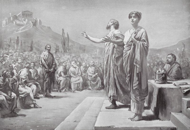 Pericles Pleading for Aspasia by Margaret (after) Dovaston