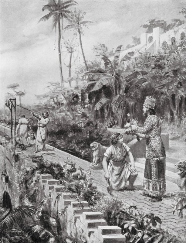 The Hanging Gardens of Babylon by Margaret (after) Dovaston