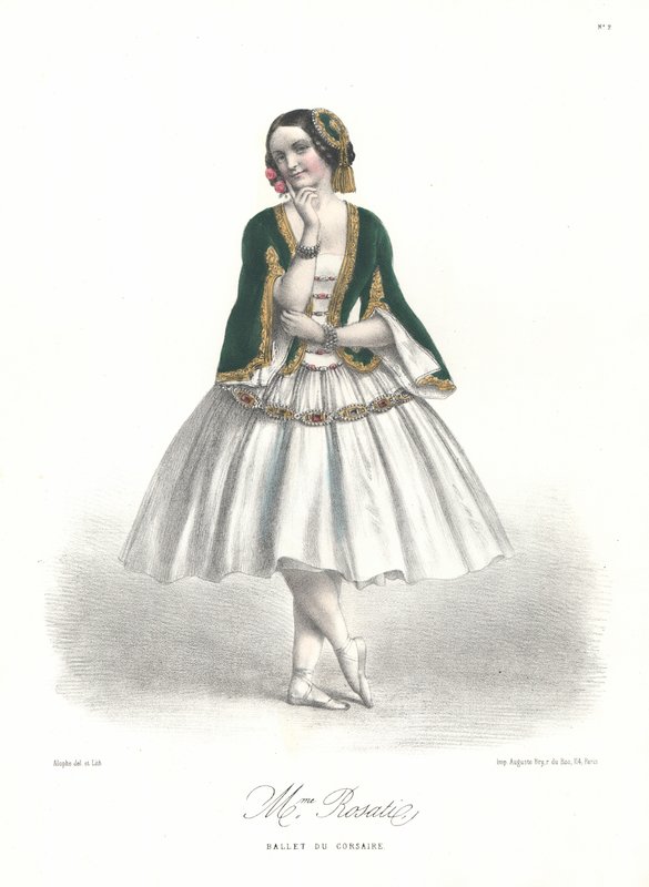 Italian ballet dancer Carolina Rosati in Adolphe Adam