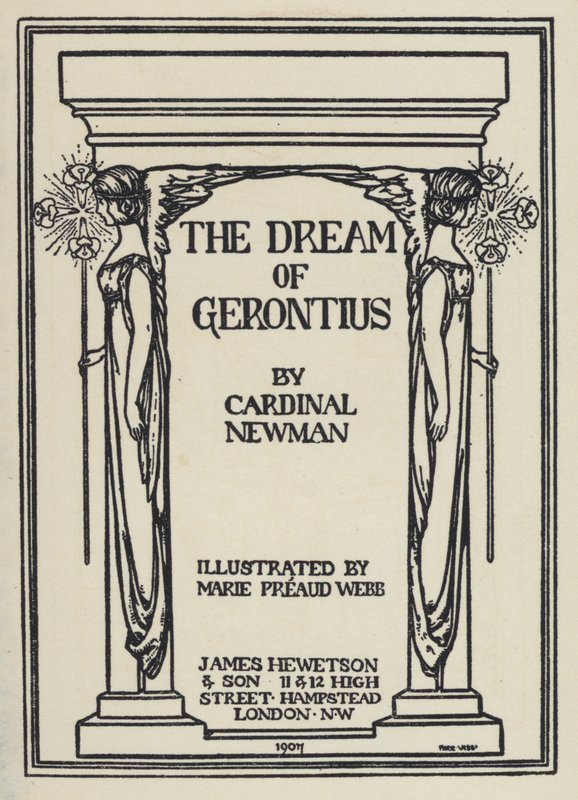 Illustration for The Dream Of Gerontius by Cardinal Newman by Marie Preaud Webb