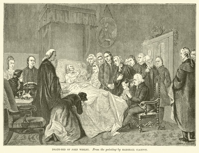 Death-Bed of John Wesley by Marshall (after) Claxton