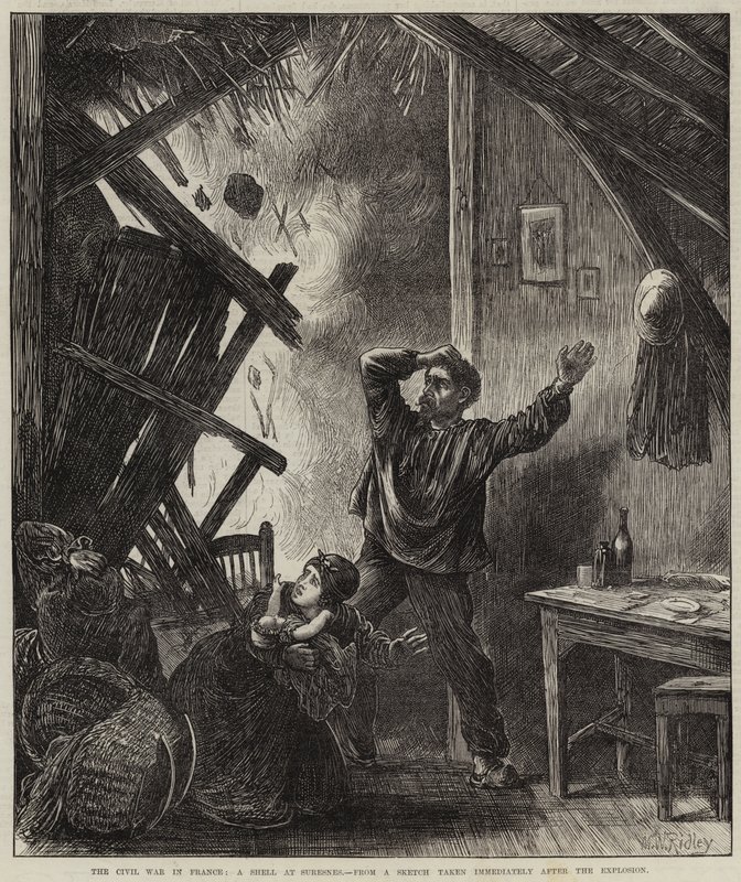 The Civil War in France, a Shell at Suresnes by Matthew White Ridley