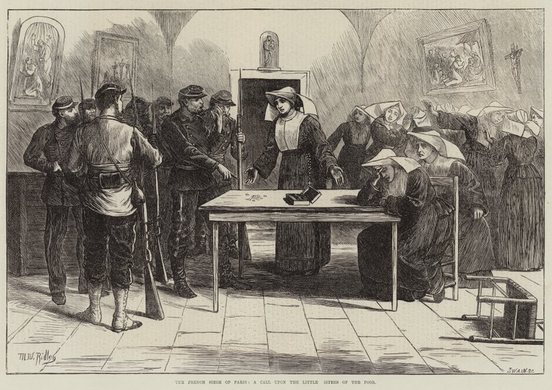 The French Siege of Paris, a Call Upon the Little Sisters of the Poor by Matthew White Ridley