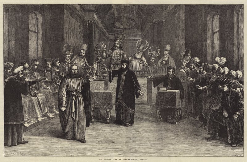 The Passion Play at Ober-Ammergau, Bavaria by Matthew White Ridley