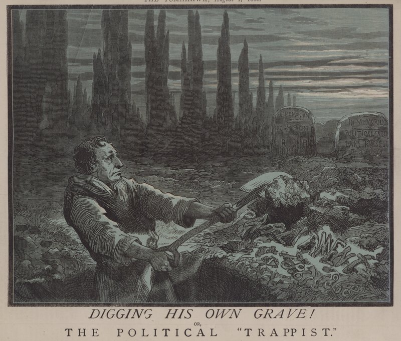 Digging His Own Grave! or, The Political Trappist by Matthew