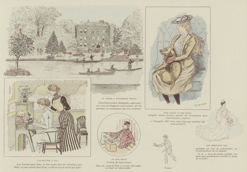 Illustration for La Vie De Londres by Mars by Maurice Charles Mathieu Bonvoisin