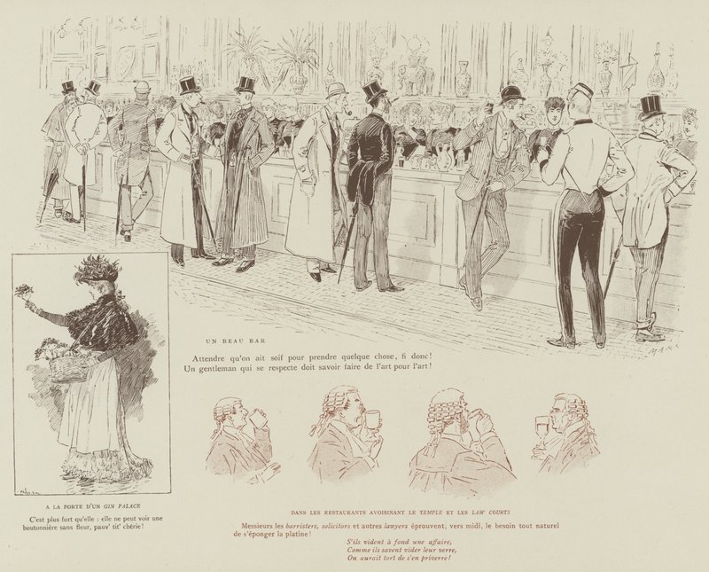Illustration for The Life of London by Mars by Maurice Charles Mathieu Bonvoisin