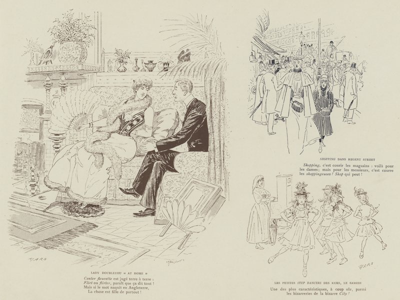 Illustration for The Life of London by Mars by Maurice Charles Mathieu Bonvoisin