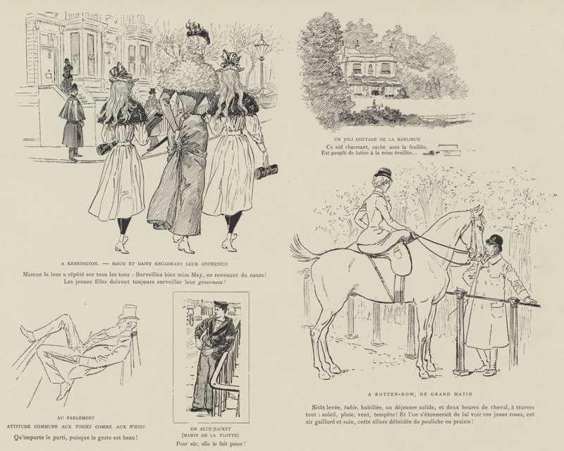 Illustration for The Life of London by Mars by Maurice Charles Mathieu Bonvoisin