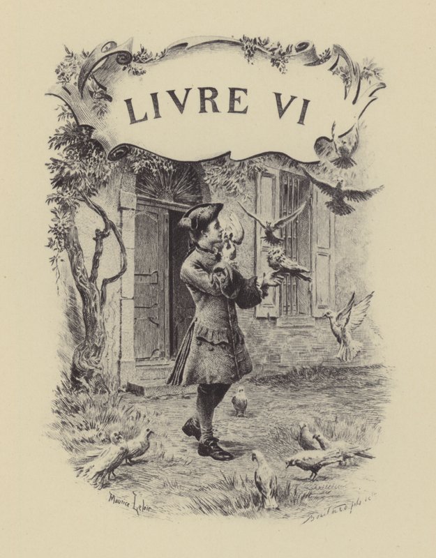 Illustration for Book VI of Les Confessions de Jean-Jacques Rousseau by Maurice Leloir