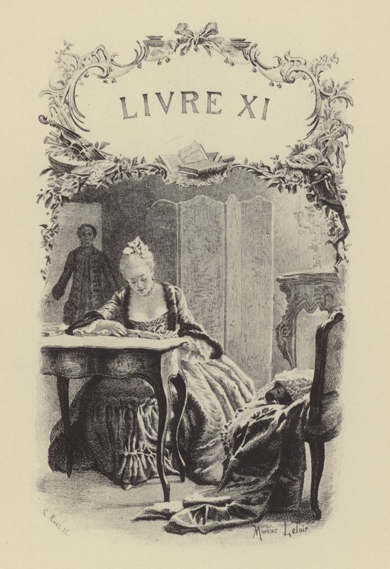 Illustration for Book XI of Les Confessions de Jean-Jacques Rousseau by Maurice Leloir