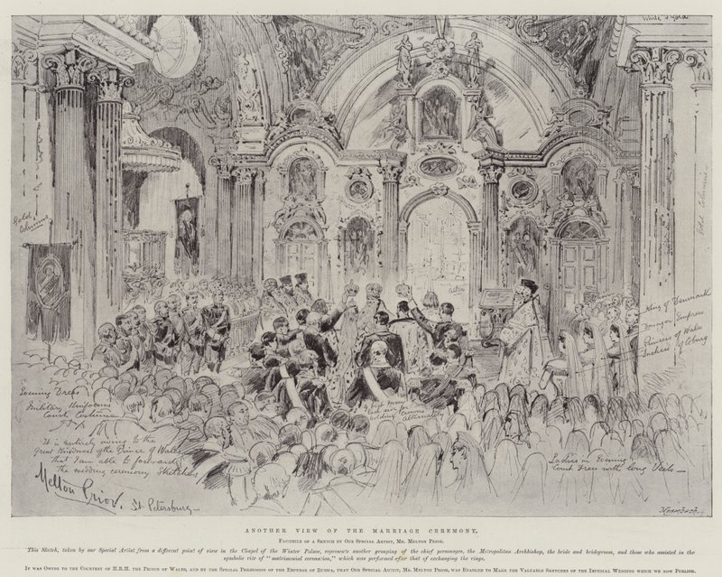 The Wedding of Nicholas II, Czar of Russia by Melton Prior