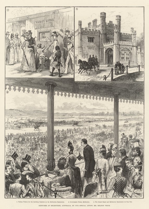 Sketches at Melbourne, Australia by Melton Prior