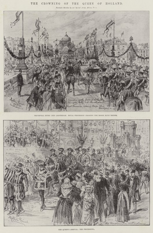 The Crowning of the Queen of Holland by Melton Prior