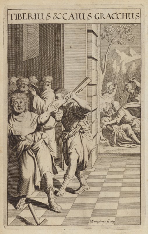 Tiberius and Caius Gracchus, Roman politicians by Michael Burghers