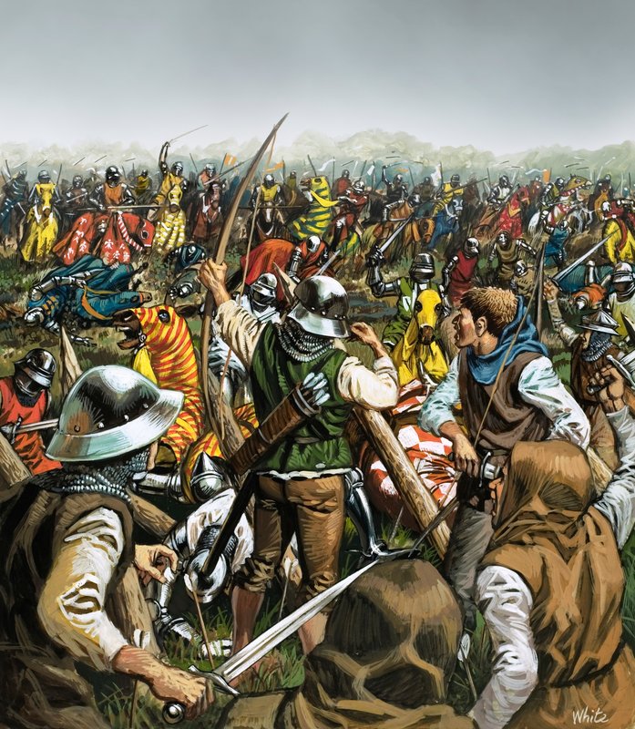 Battle of Agincourt by Mike (20th century) White