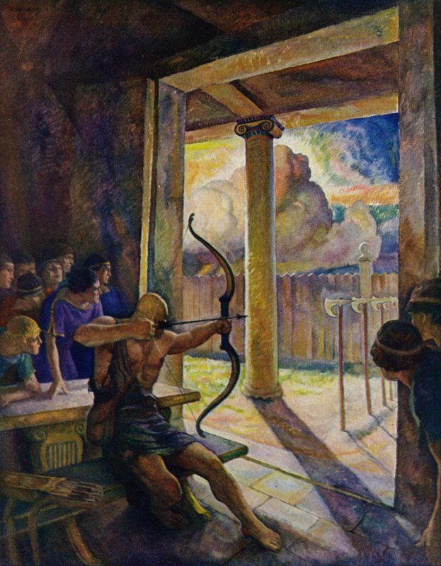 Odyssey: The trial of the bow by Newell Convers Wyeth