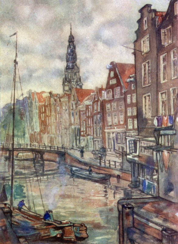 Oudezijdsch, Voorburgwal, Amsterdam by Nico Jungman