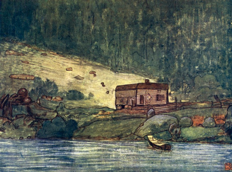 Norway: A Little Farm on the Riverside at Gjora by Nico Jungman
