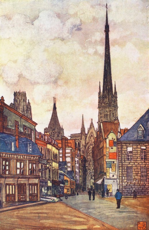 A Street in Rouen by Nico Jungmann